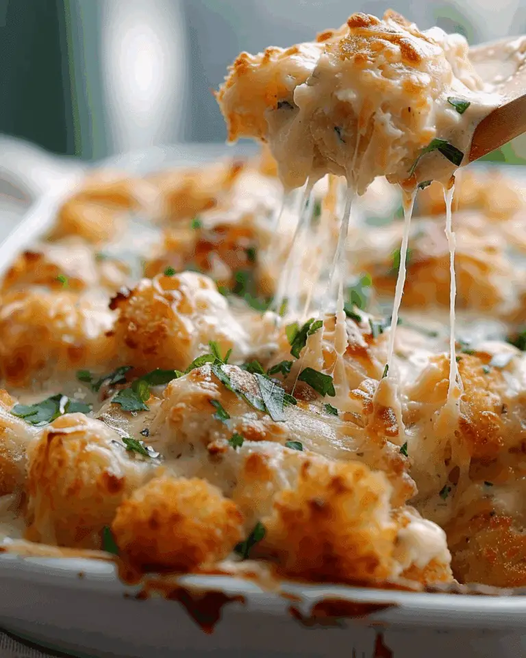 Chicken Alfredo Tater Tot Casserole Recipe