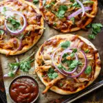 BBQ Chicken Pita Pizzas