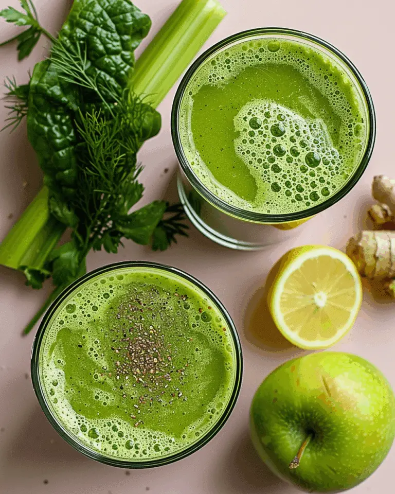 Detox Juice: Celery, Fennel, and Spinach Recipe for a Healthy Cleanse