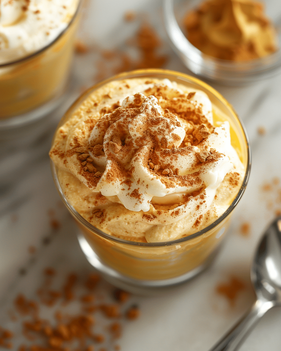 Pumpkin Cottage Cheese Mousse