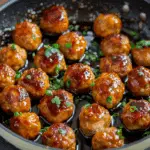 Chicken Meatballs With Honey Garlic Soy