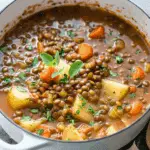 Easy Lentil Potato Soup Recipe