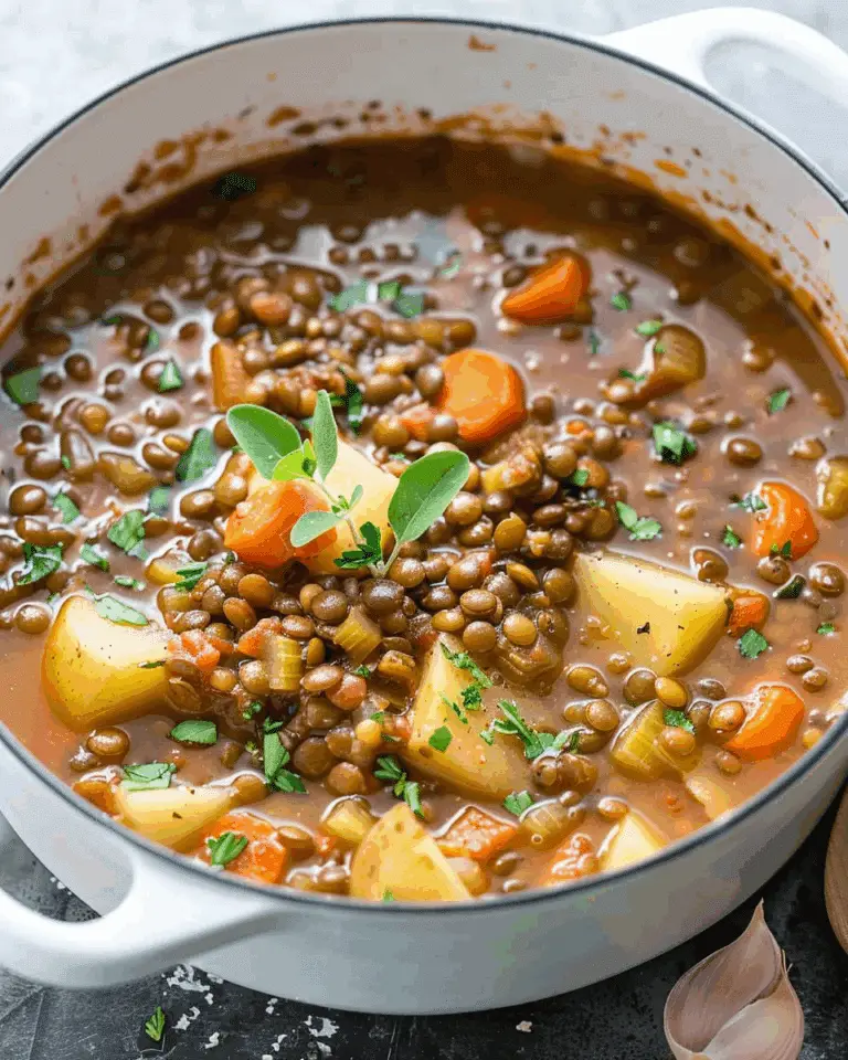 Easy Lentil Potato Soup Recipe