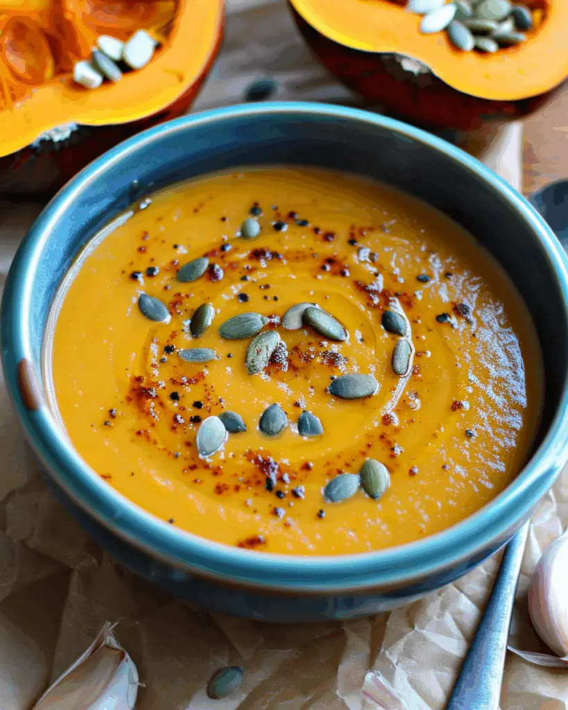 Roasted Curried Sweet Dumpling Squash Soup