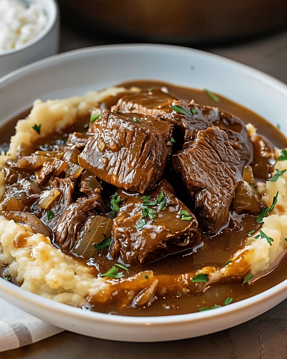 Slow Cooker Beef Manhattan