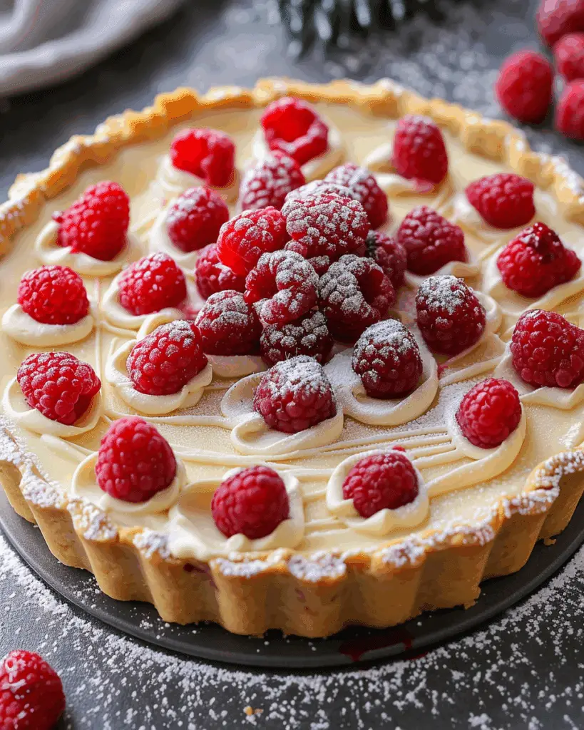 White Chocolate Raspberry Tart