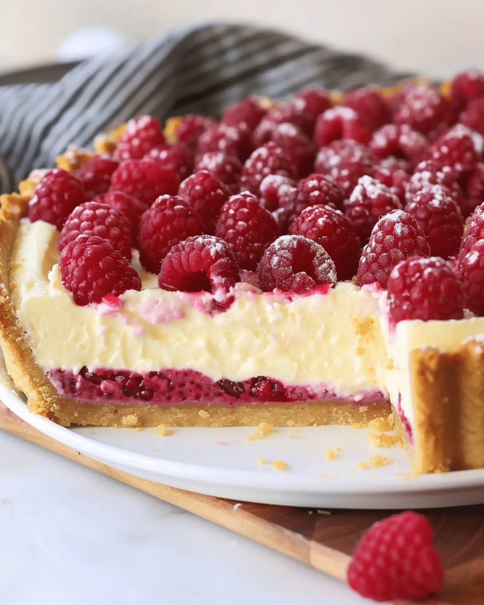 White Chocolate Raspberry Tart