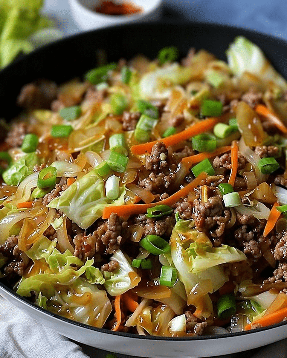 Chinese Beef Cabbage Stir Fry