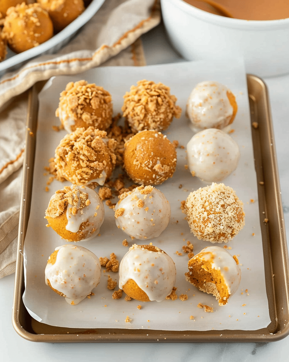 No-Bake Pumpkin Pie Balls