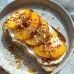 Healthy Peach Toast