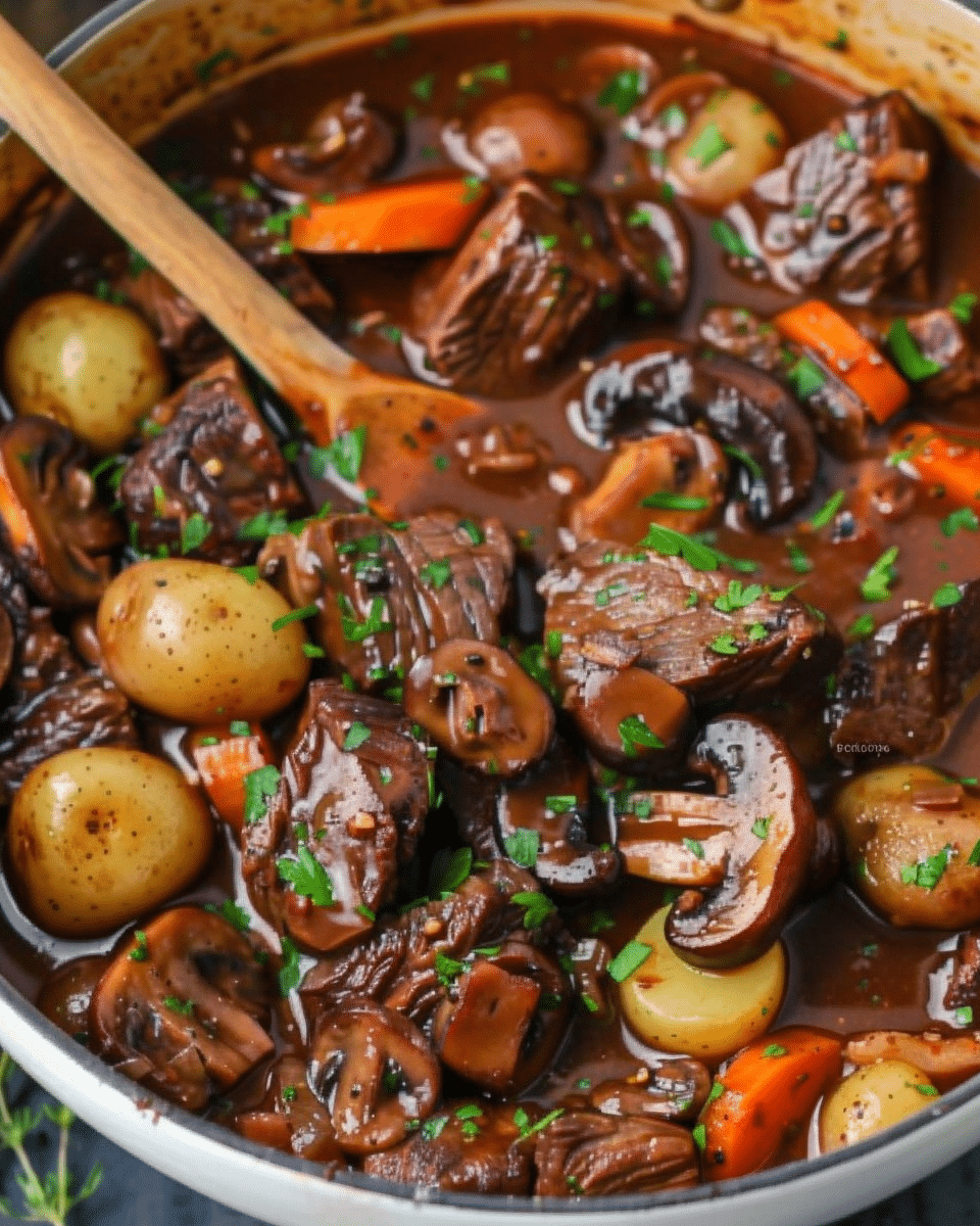 Ultimate Beef Stew with Mushrooms