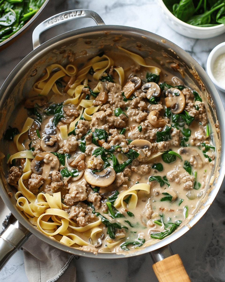 Healthy Ground Beef Stroganoff