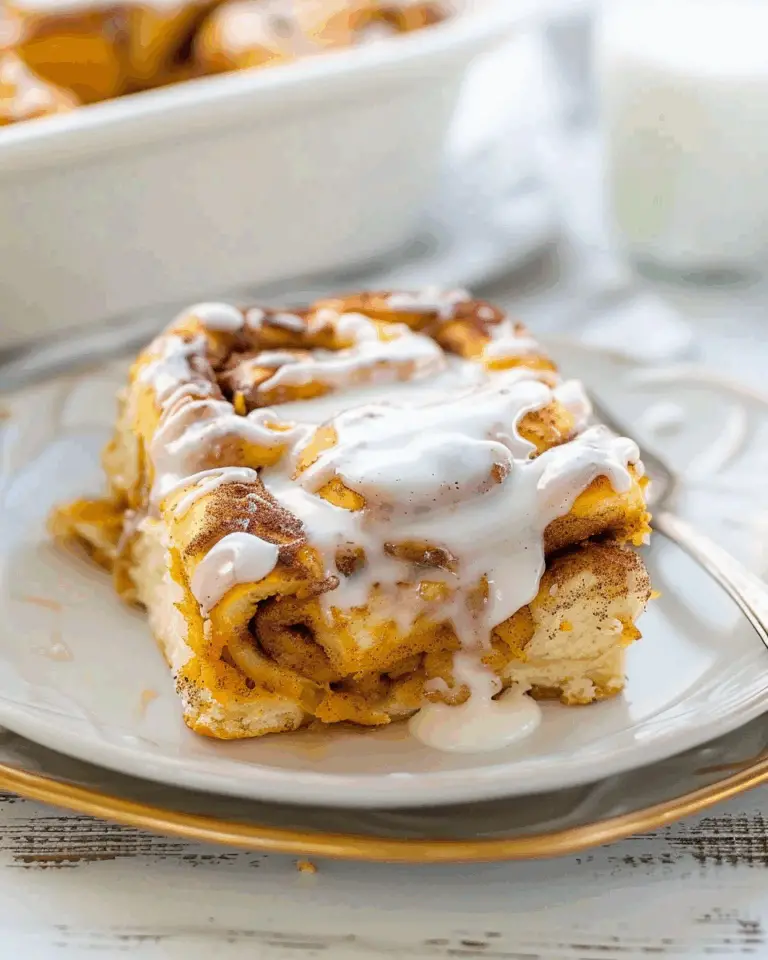 Pumpkin Cinnamon Roll Casserole Recipe