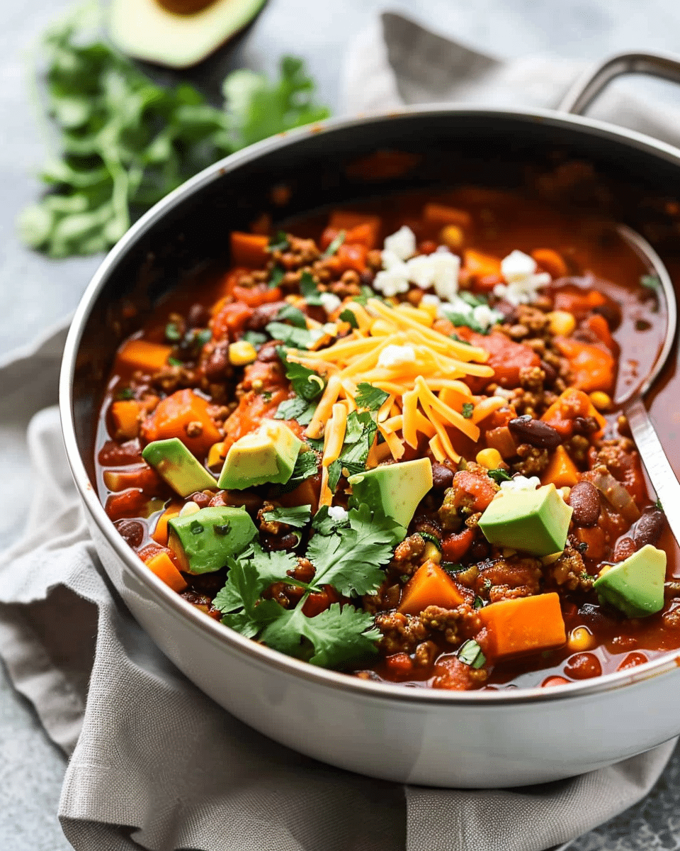 Turkey Sweet Potato Chili