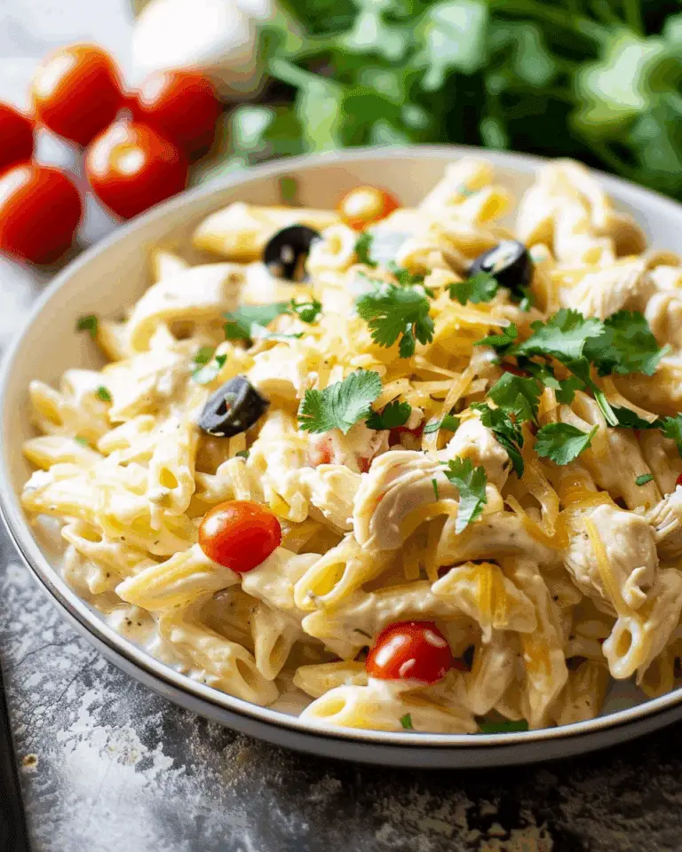 White Chicken Enchilada Pasta