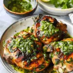 Grilled Chicken Thighs with Chimichurri