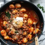Millionaire Gnocchi with Red Sauce, Herbed Ricotta, and Golden Crispies