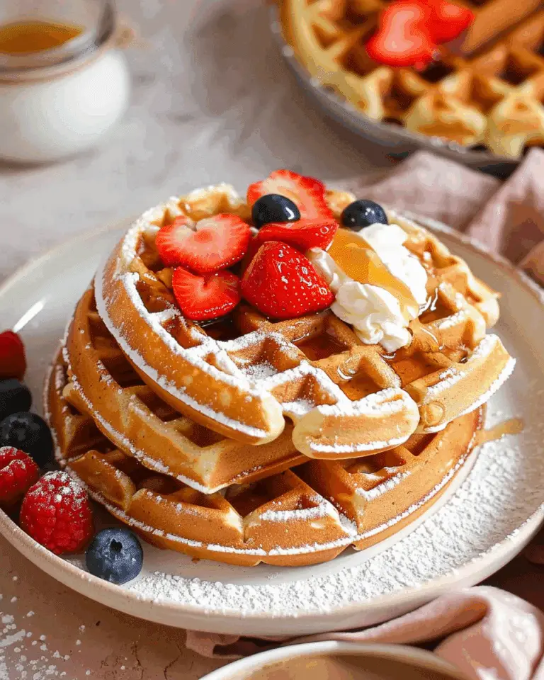Waffles Without Milk