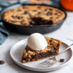 Deep Dish Pumpkin Chocolate Chip Cookie Skillet Recipe