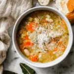 Hearty Creamy White Bean Soup with Herbs and Vegetables Recipe