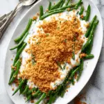 Green Beans with a Mountain of Panko and Tahini Yogurt Sauce Recipe