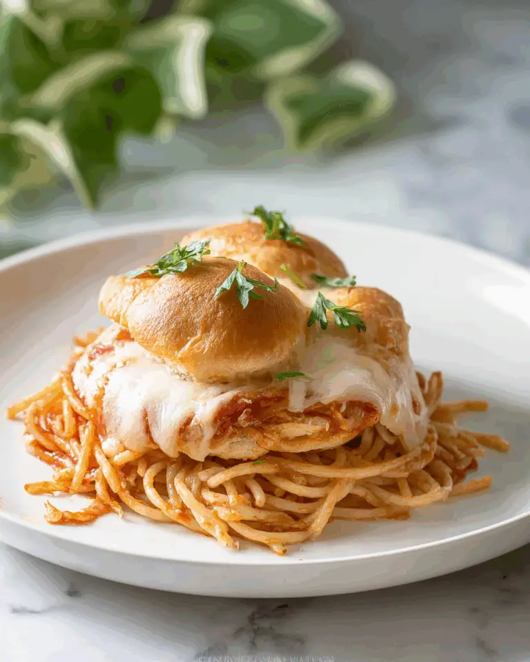 Spaghetti Garlic Knot Sliders Recipe