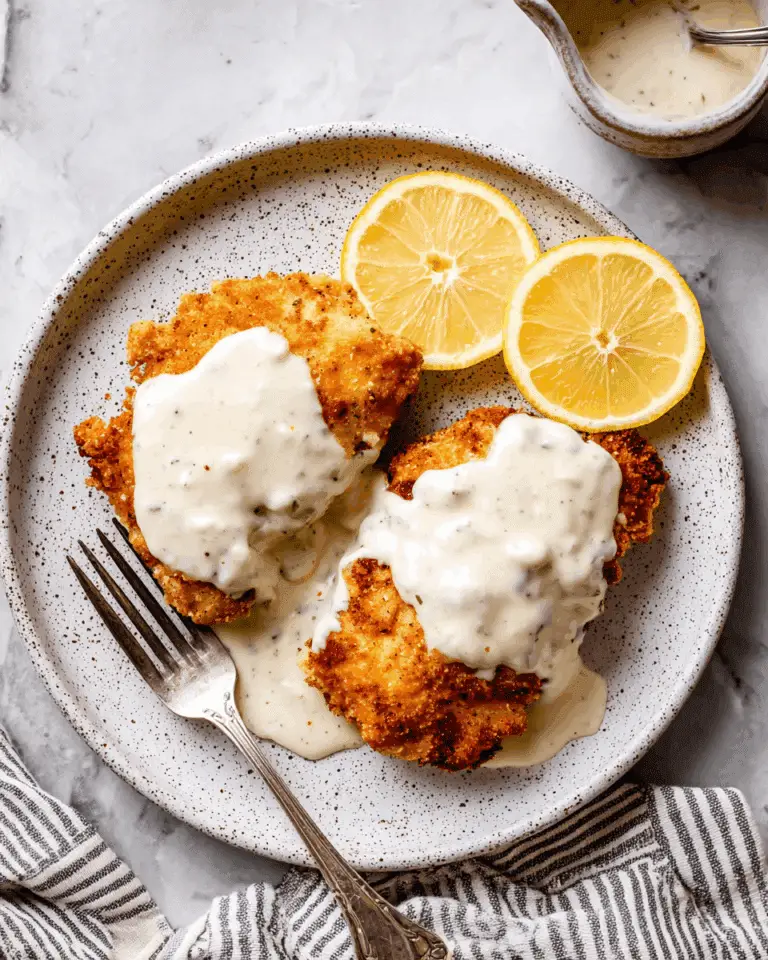 Parmesan Crusted Chicken with Creamy Lemon-Chive Sauce Recipe