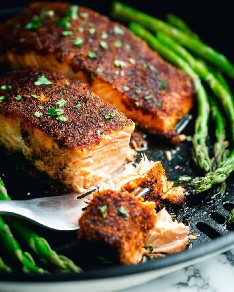 Brown Sugar Garlic Air Fryer Salmon Recipe