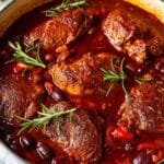 Chicken Cacciatore: Comforting Hunter's Stew with Tomato, Herbs, Mushrooms, and Kalamata Olives Recipe