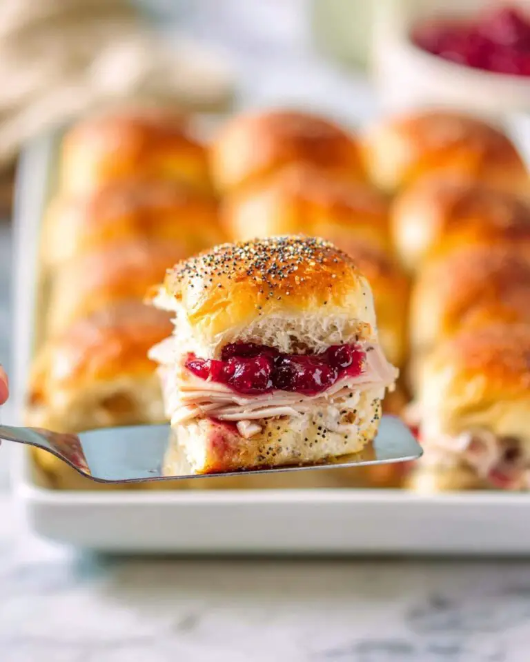 Havarti Cranberry Turkey Sliders Recipe