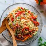 Spring Roll Salad with Spicy Ginger Dressing Recipe