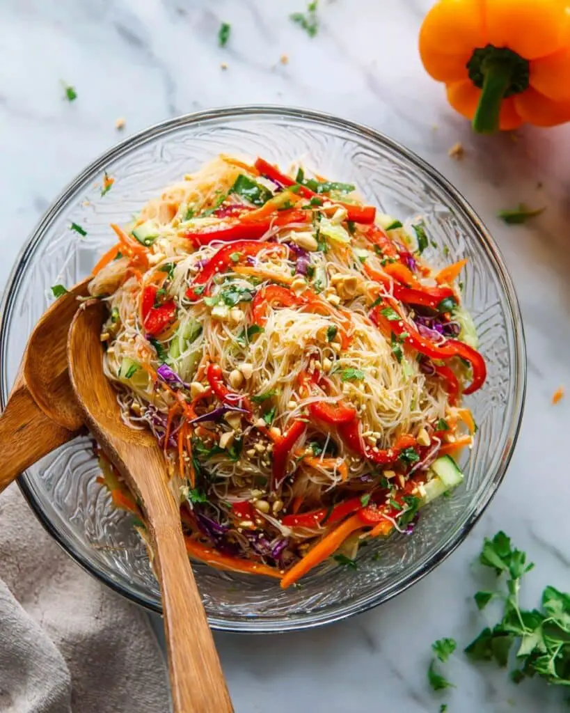 Spring Roll Salad with Spicy Ginger Dressing Recipe