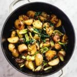 Oven Roasted Leeks and Potatoes with Balsamic and Herbs Recipe