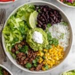 Ground Beef Burrito Bowl Recipe