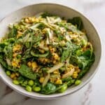 Grilled Corn Orzo Salad with Scallion Dill Dressing Recipe