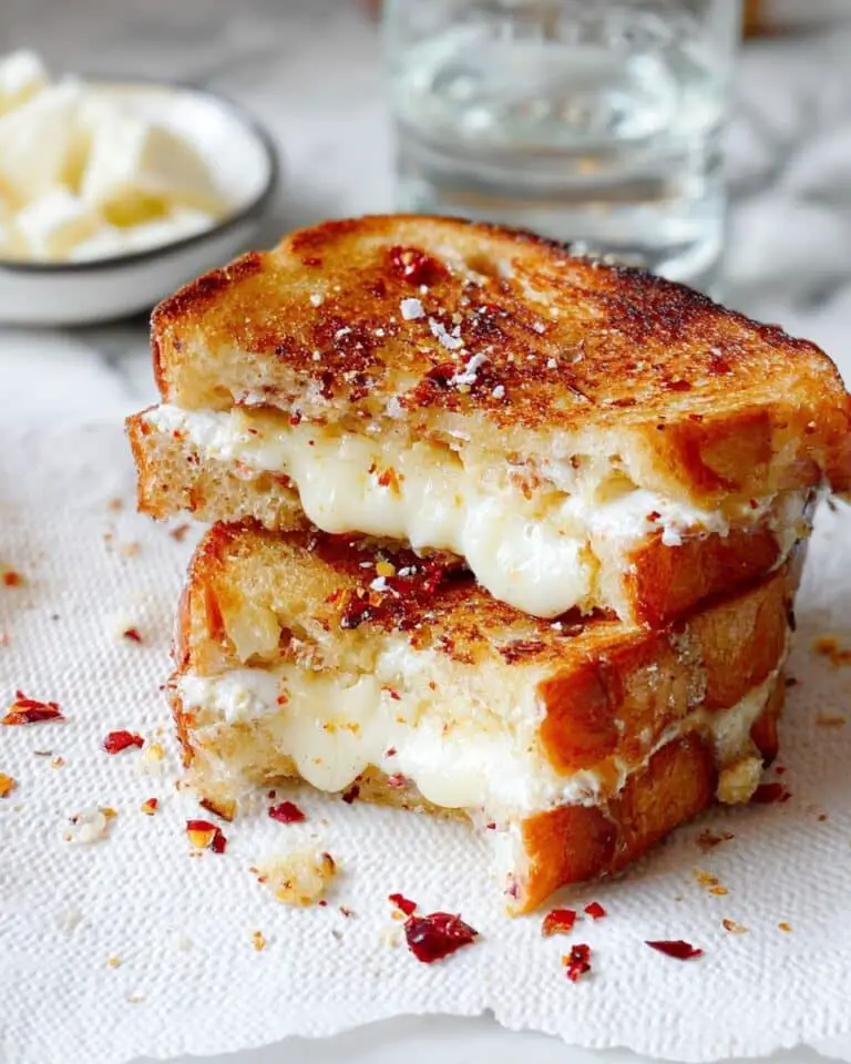 Goat Cheese Grilled Cheese with Honey and Red Pepper Flakes Recipe