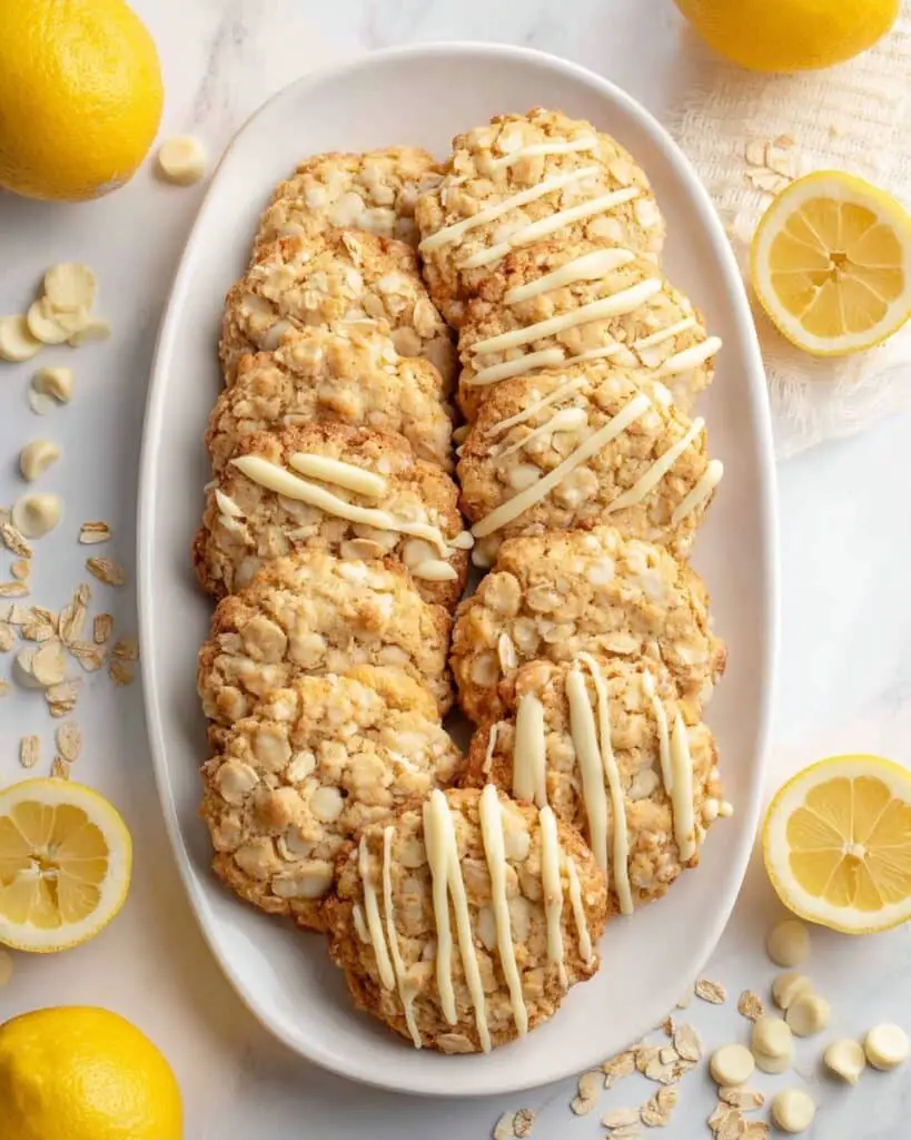 Lemon Coconut Oatmeal Cookies Recipe