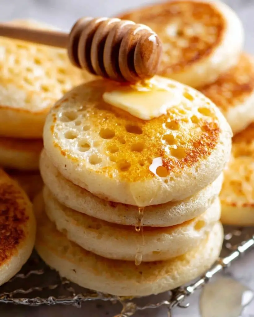 Golden Crispy Crumpets with Signature Holes Recipe