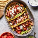 BBQ Chicken Tacos with Cilantro Lime Sauce Recipe