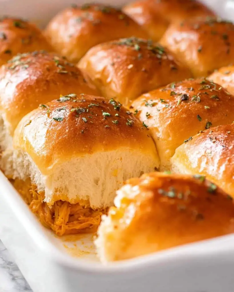 Buffalo Chicken Sliders on Hawaiian Rolls Recipe