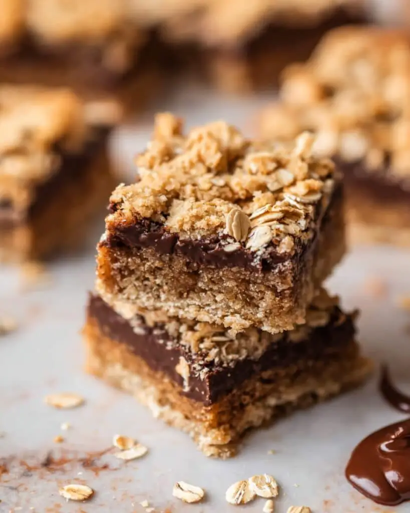 Nutella Oatmeal Bars Recipe