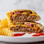 Cheeseburger Crunch Wrap Recipe