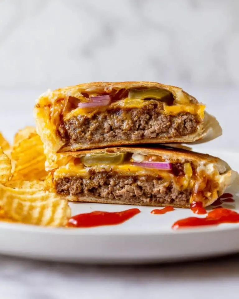 Cheeseburger Crunch Wrap Recipe