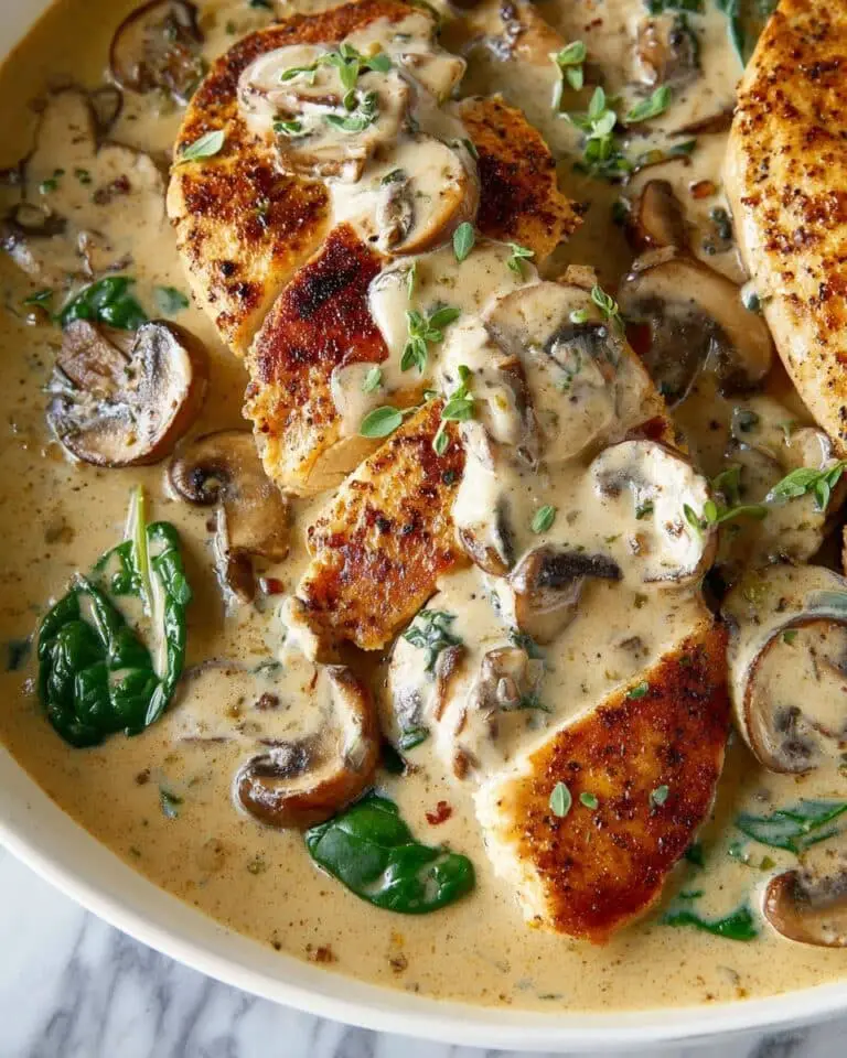 Creamy Mushroom Chicken Skillet Recipe