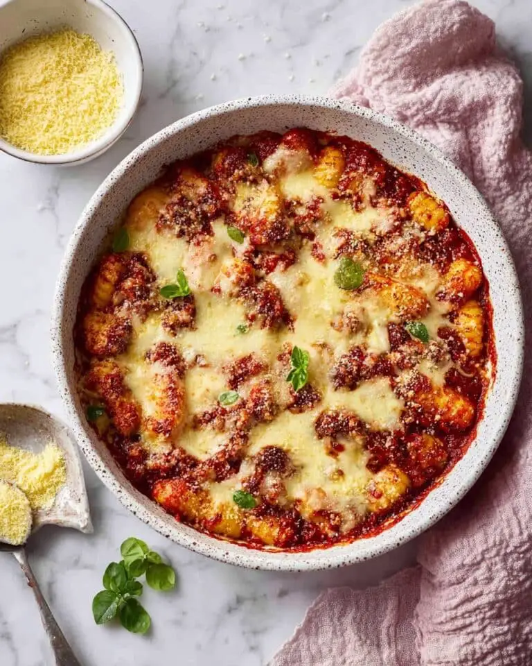 Vegan Gnocchi Bake with Lentil Bolognese and Bechamel Sauce Recipe