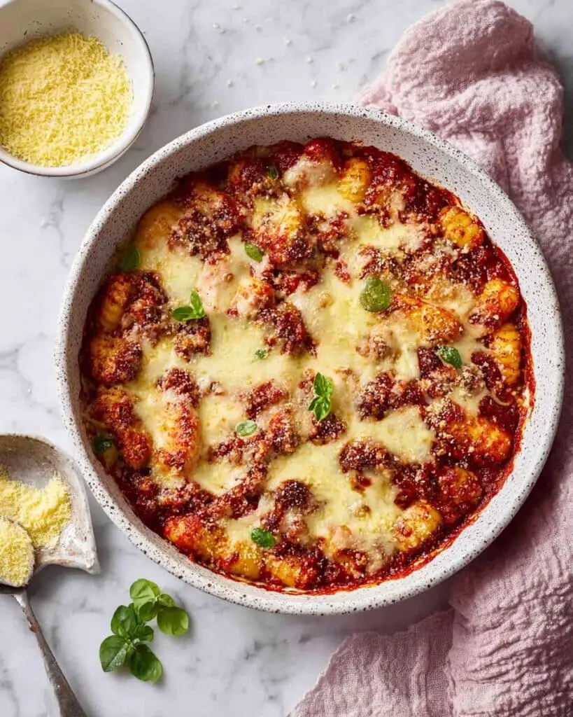 Vegan Gnocchi Bake with Lentil Bolognese and Bechamel Sauce Recipe