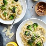 Bucatini Cacio e Pepe with Roasted Broccoli Recipe