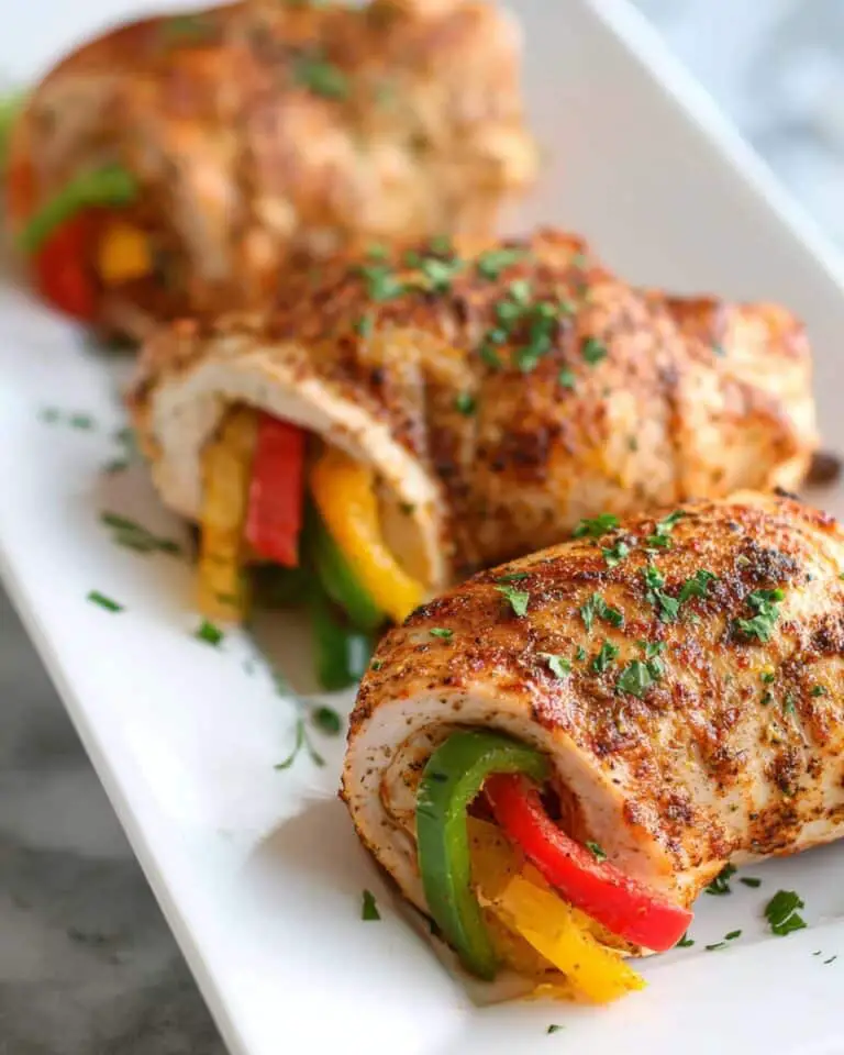 Baked Chicken Fajita Roll-Ups Recipe