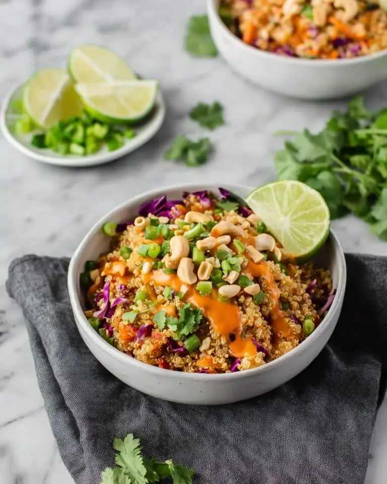 Crunchy Cashew Thai Quinoa Salad Recipe