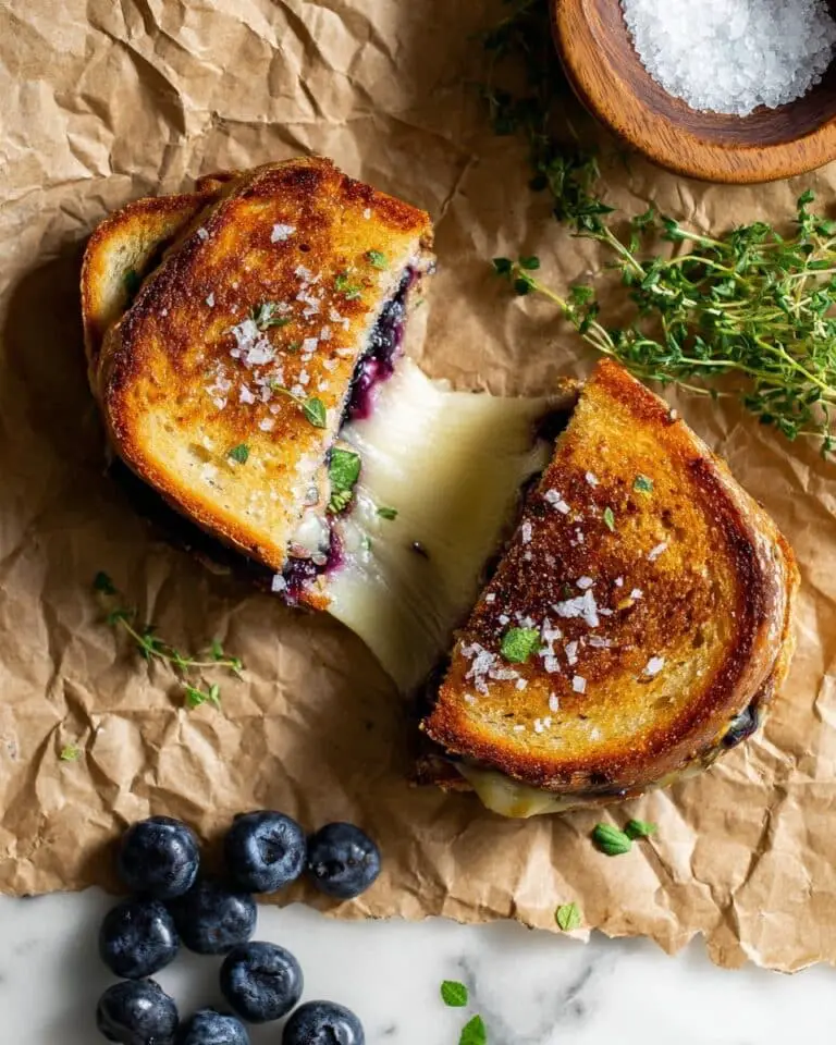 Blueberry White Cheddar Grilled Cheese Recipe